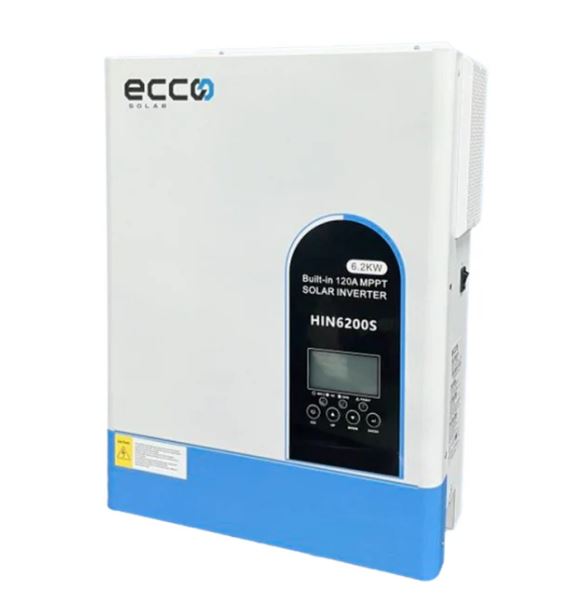 6.2 Kva 6200w Hybrid Inverter 48v Mppt 120A Inverter Pure Sine Wave - Ecco